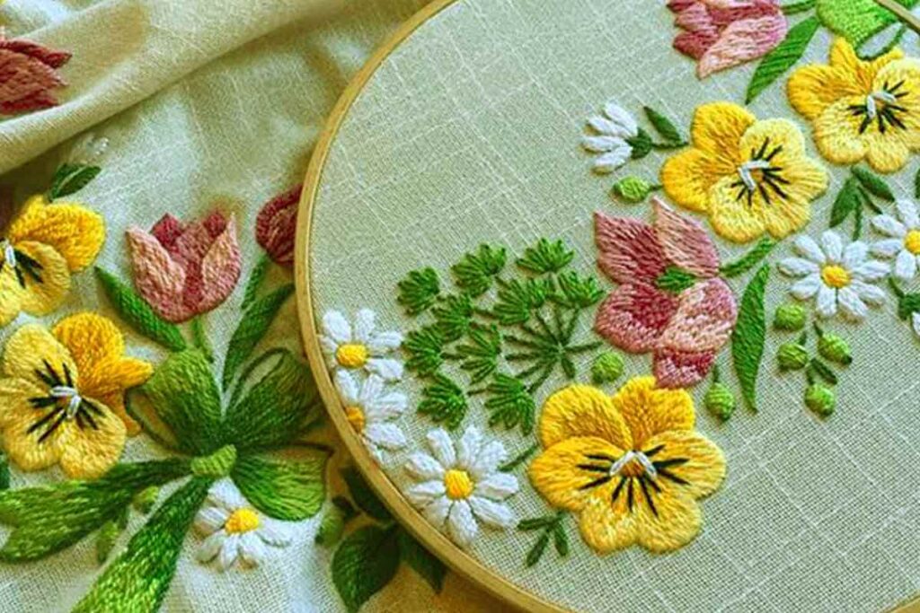 آموزش گلدوزی استامپ ورک