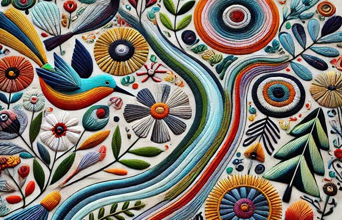 پیشنهاد پارچه برای تکنیکهای مختلف گلدوزی