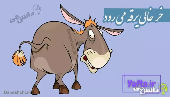 خر خالی یرقه می رود