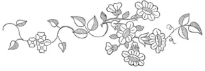 طرح گلدوزی گل