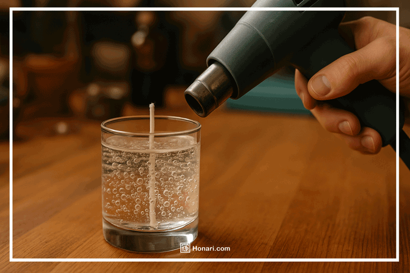 آموزش از بین بردن حباب پارافین ژلهای (+ ویدئو)