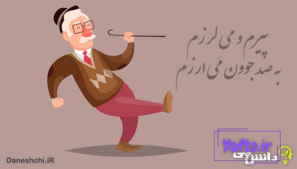 معنی پیرم و میلرزم، به صد جوون میارزم
