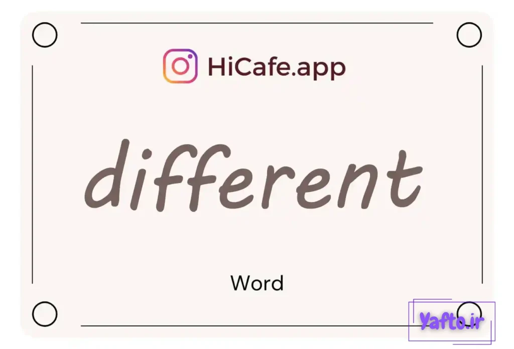 Meaning and usage of different word