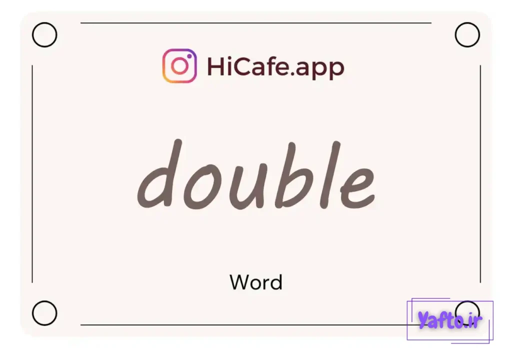 Meaning and usage of double word