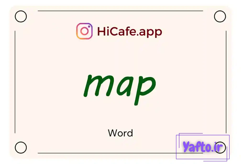 Meaning and usage of map word