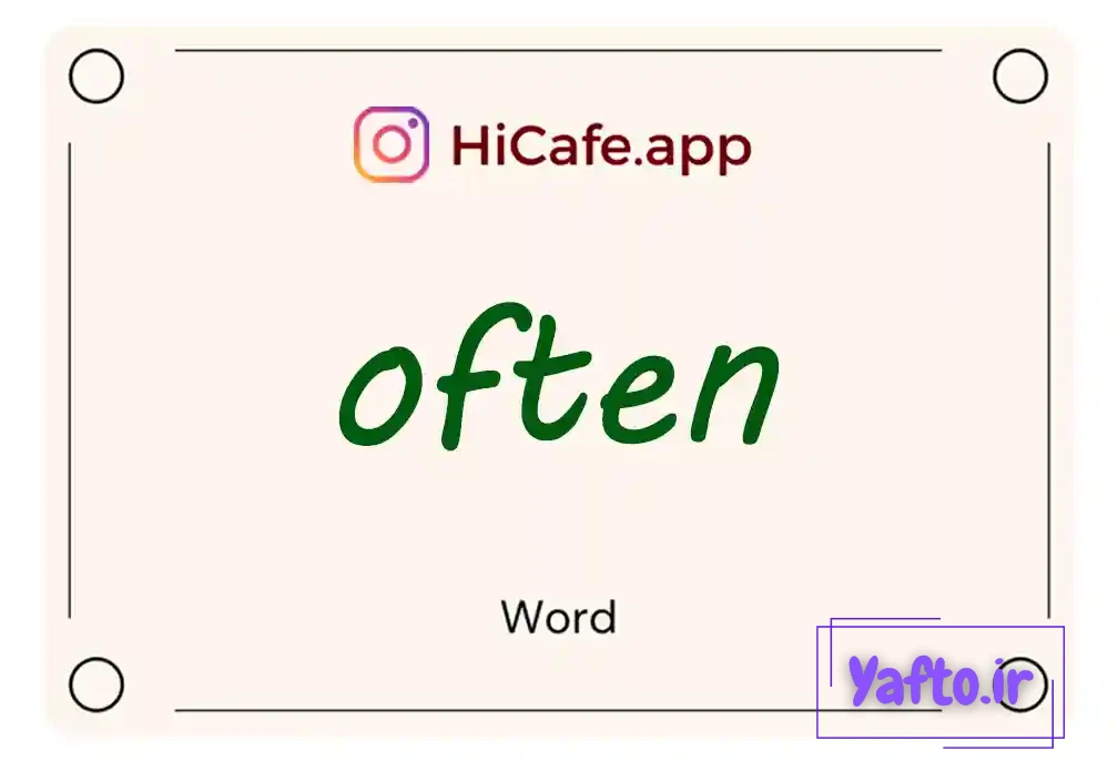 Meaning and usage of often word