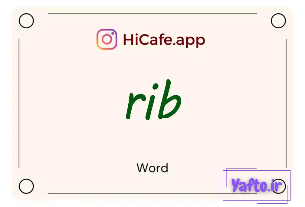 Meaning and usage of rib word