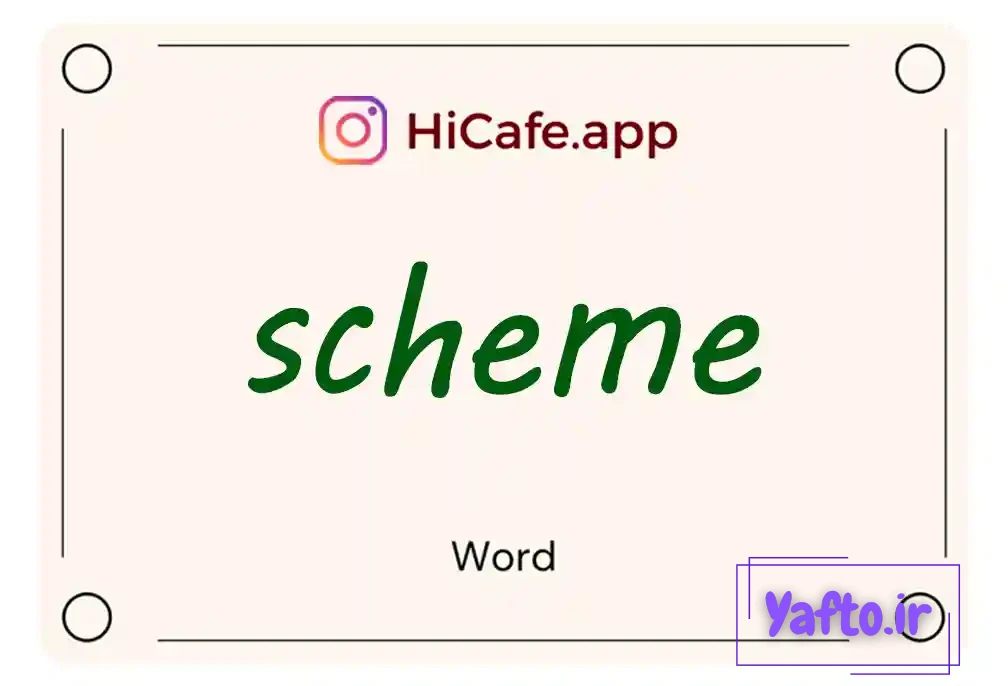 Meaning and usage of scheme word