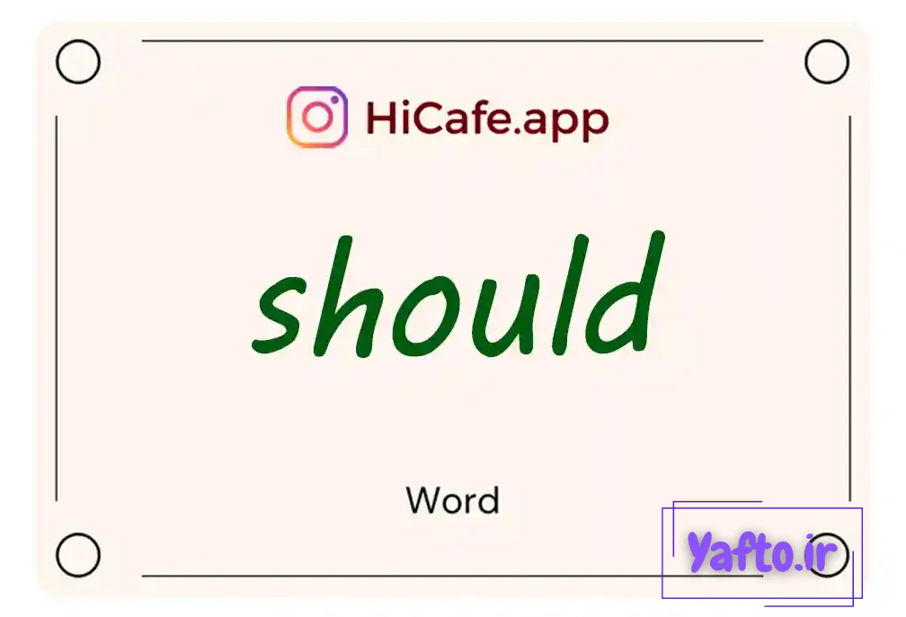 Meaning and usage of should word
