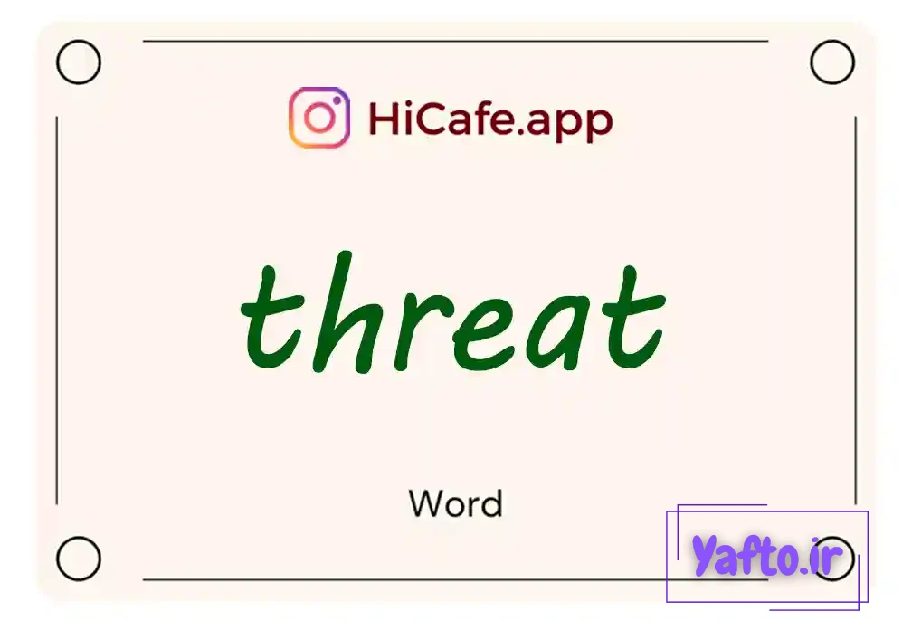 Meaning and usage of threat word