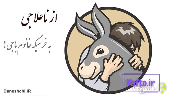 از ناعلاجی به خر میگه خانوم باجی