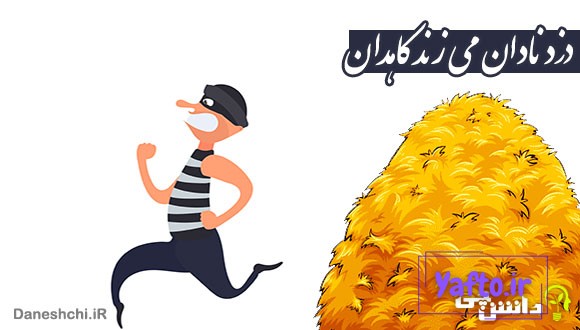 معنی دزد نادان می زند کاهدان چیست
