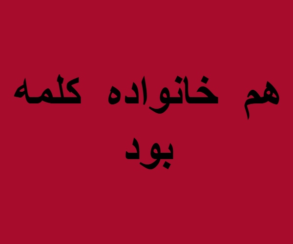 هم خانواده کلمه بود