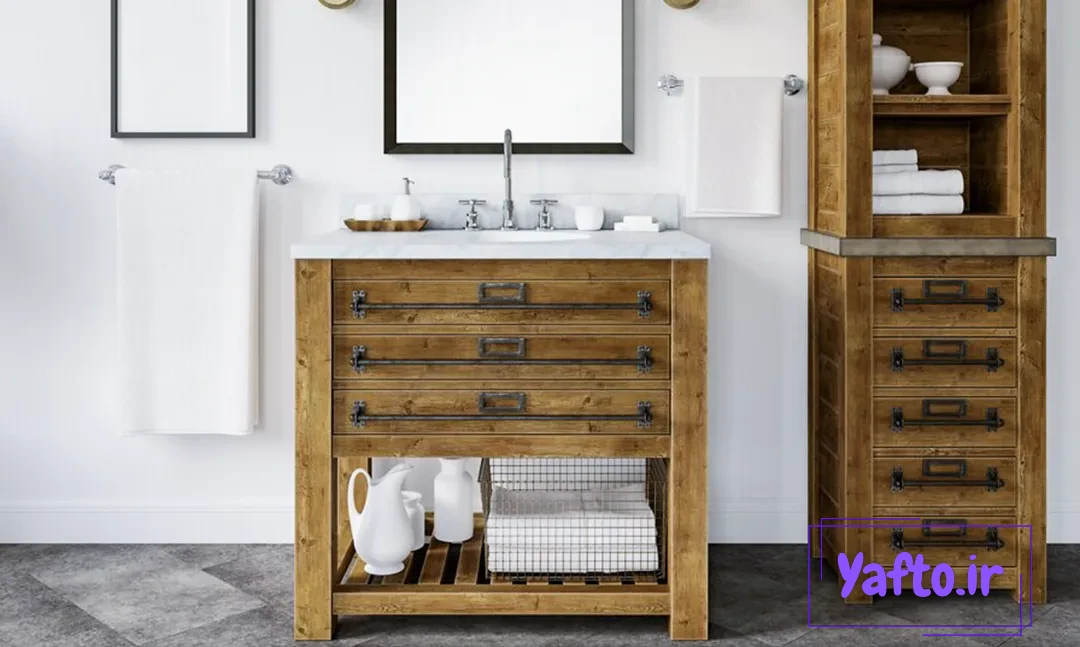 روشویی کابینتی پایه&zwnj;دار