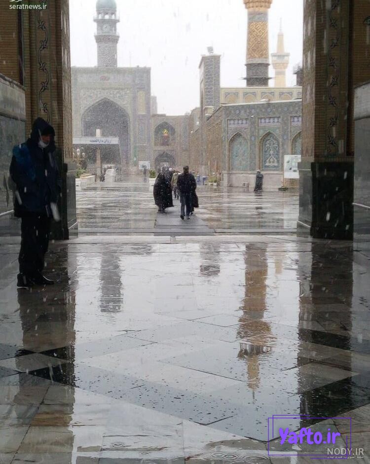 عکس حرم امام رضا برفی عکس حرم امام رضا برفی