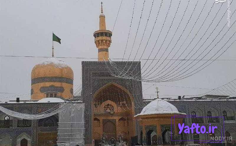 عکس حرم امام رضا در شب برفی - عکس نودی عکس حرم امام رضا در شب برفی - عکس نودی